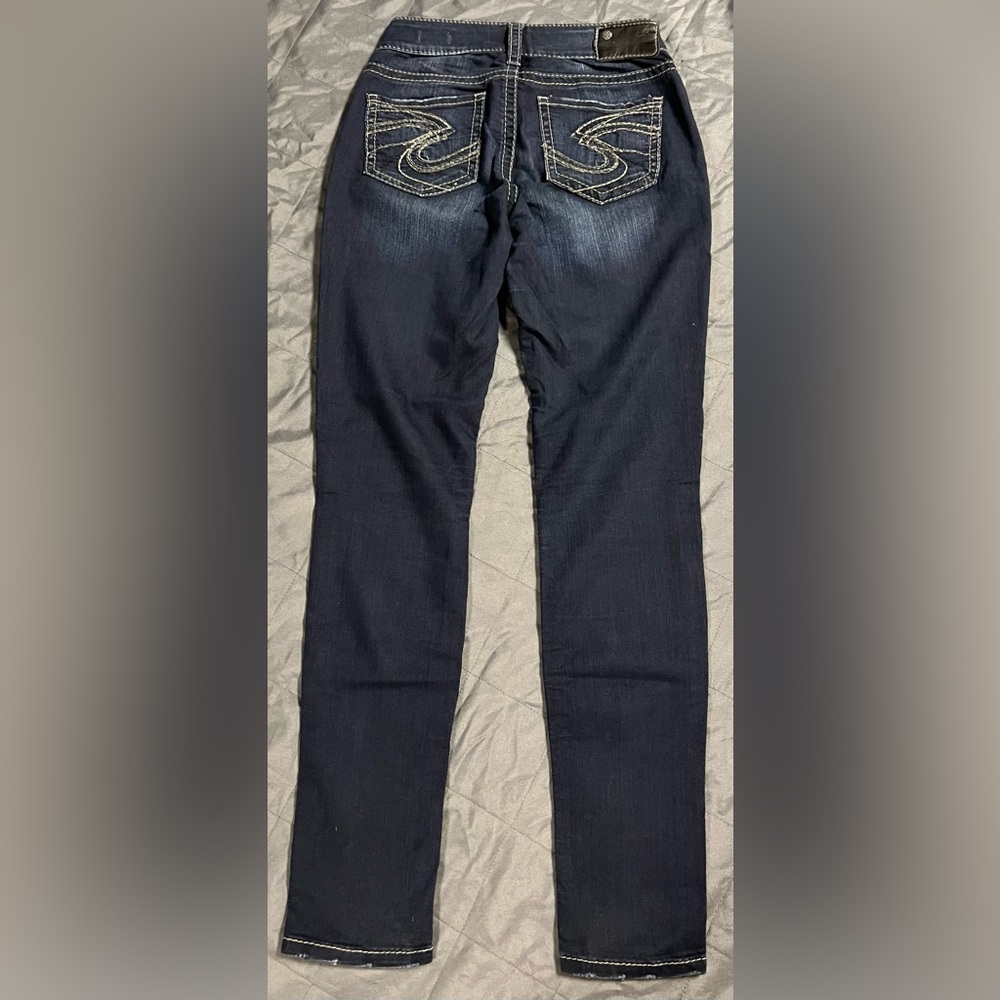 Silver Jeans Women's Dark Blue Skinny Jeans
